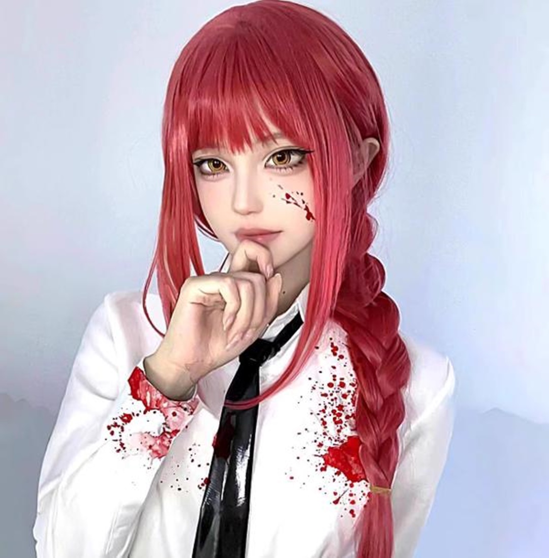 Chainsaw Man Cosplay - شعر مستعار ماكيما للحفلات التنكرية للنساء