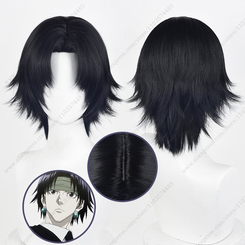 Cosplay Anime Black Hair - شعر مستعار أنيمي كرولو لوسلفر تنكري