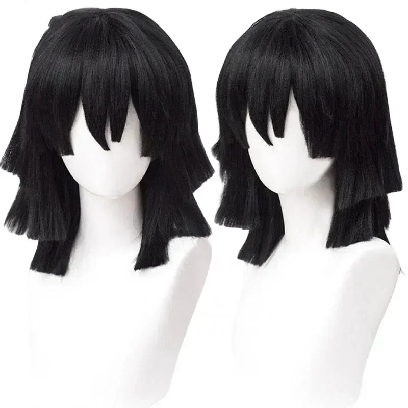 باروكة تنكرية عالية الجودة لشخ - مراجعة Cosplay Anime Black Hair وسعره