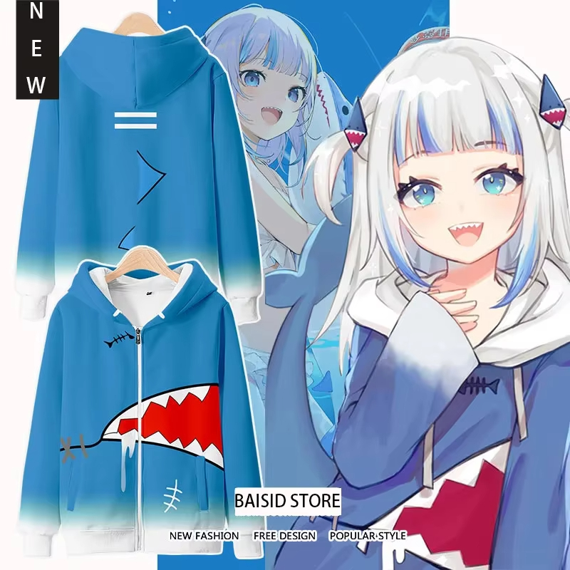 أنيمي Gawr Gura تأثيري ثلاثية  - مراجعة Cosplay Anime Basic وسعره