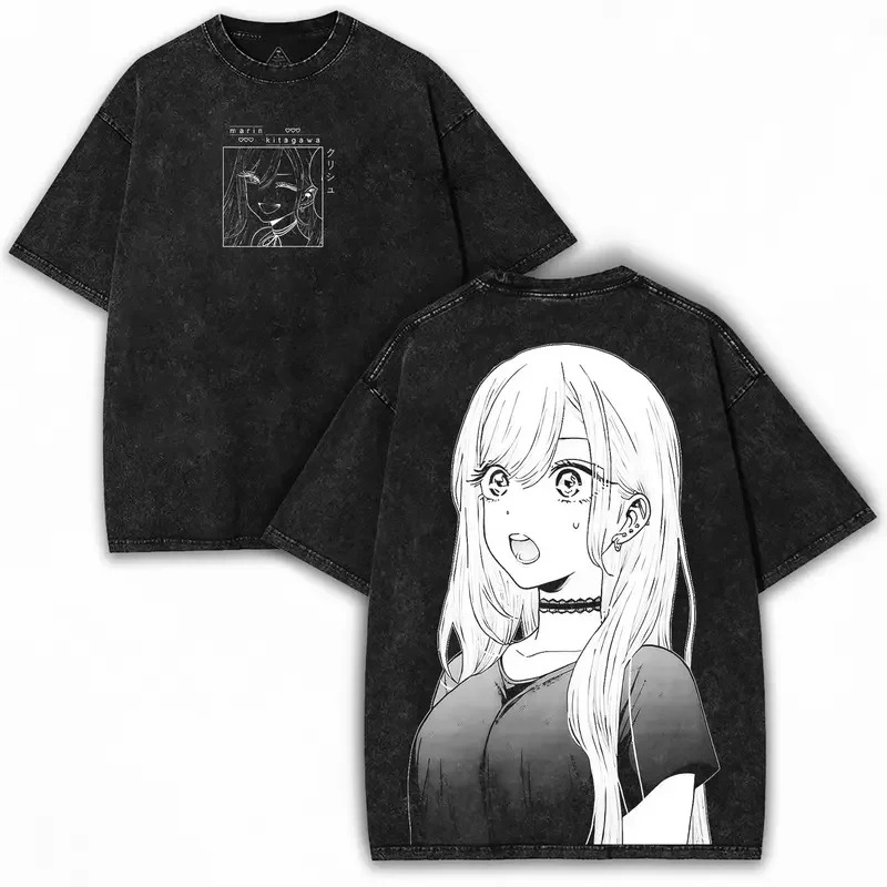 صيف 2026 تي شيرت أنيمي مغسول ب - مراجعة Cosplay Anime Basic وسعره