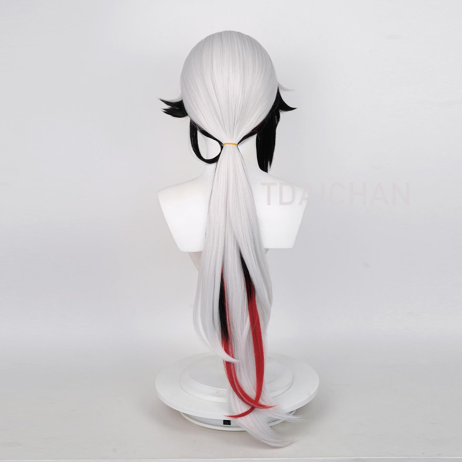 شعر مستعار تنكري طويل من جينشي - مراجعة Cosplay Anime Black Hair وسعره