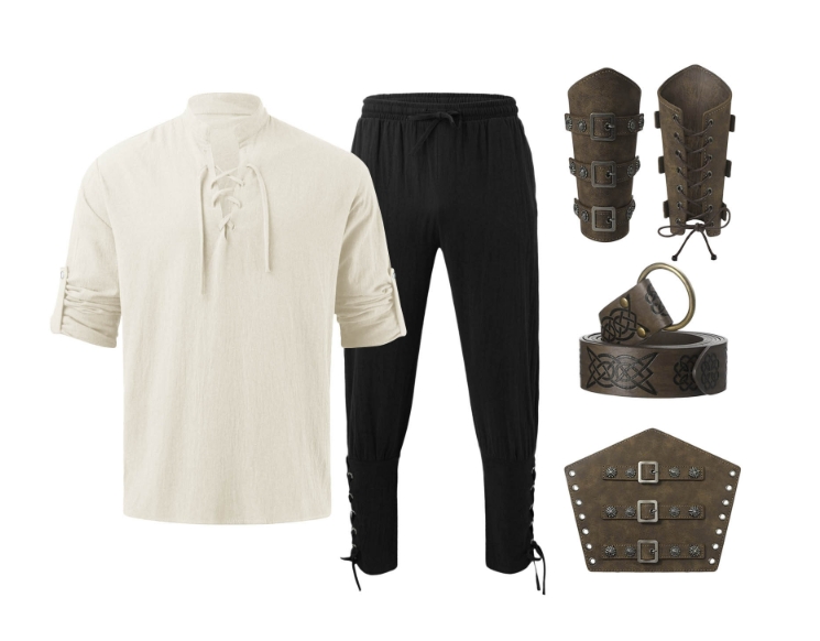 4 قطع من مجموعة أزياء عصر النه - مراجعة Cosplay Anime Women وسعره