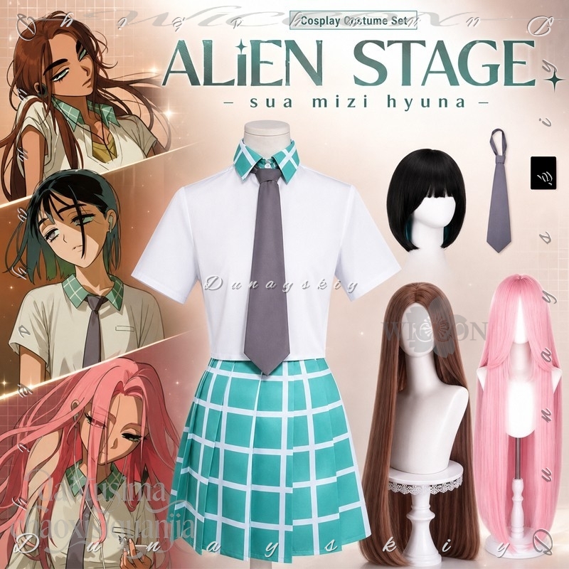 شعر مستعار هايونا، زي مدرسي بت - مراجعة Anime Cosplay Outfits Female وسعره