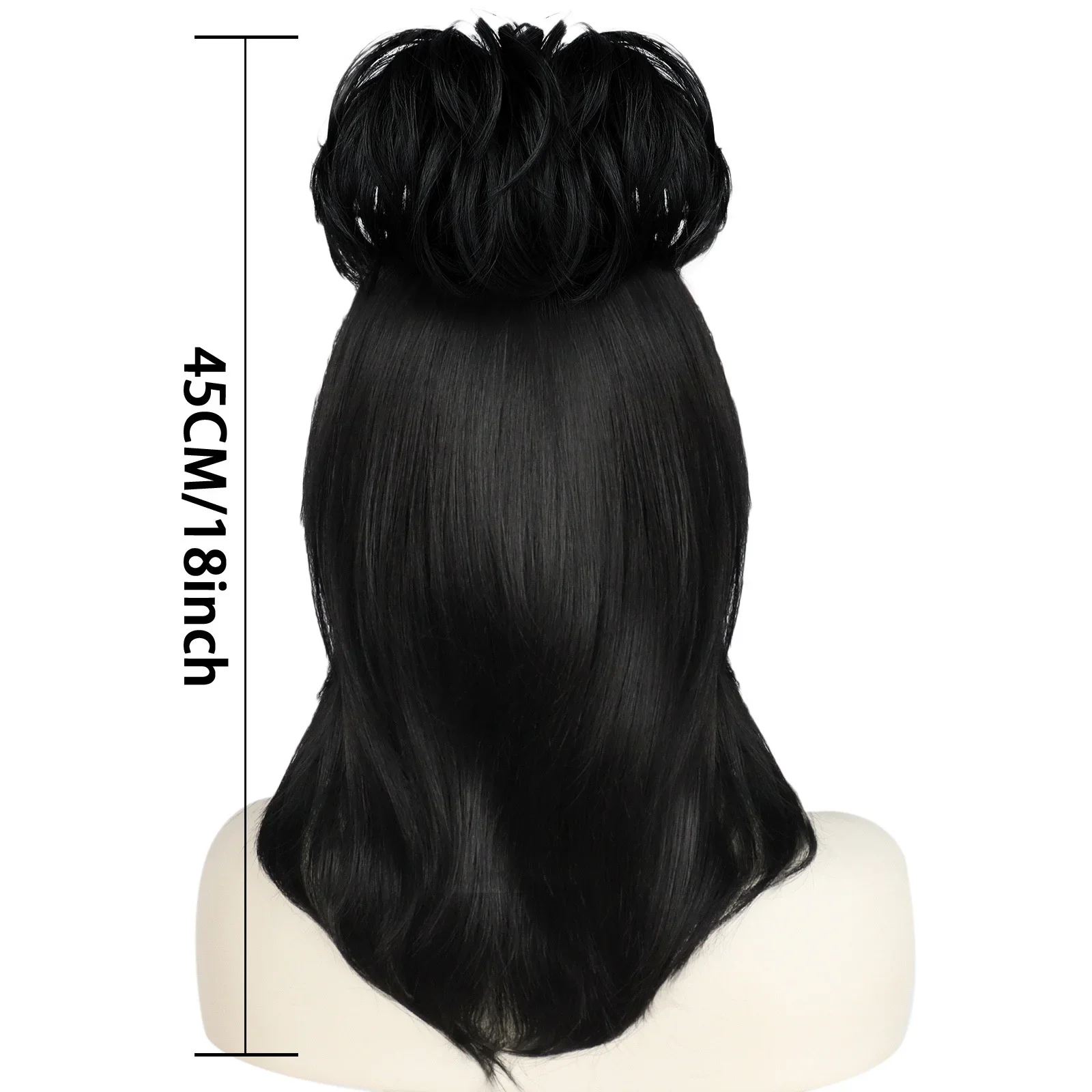 ليديا ديتز شعر مستعار تأثيري ا - مراجعة Cosplay Anime Black Hair وسعره