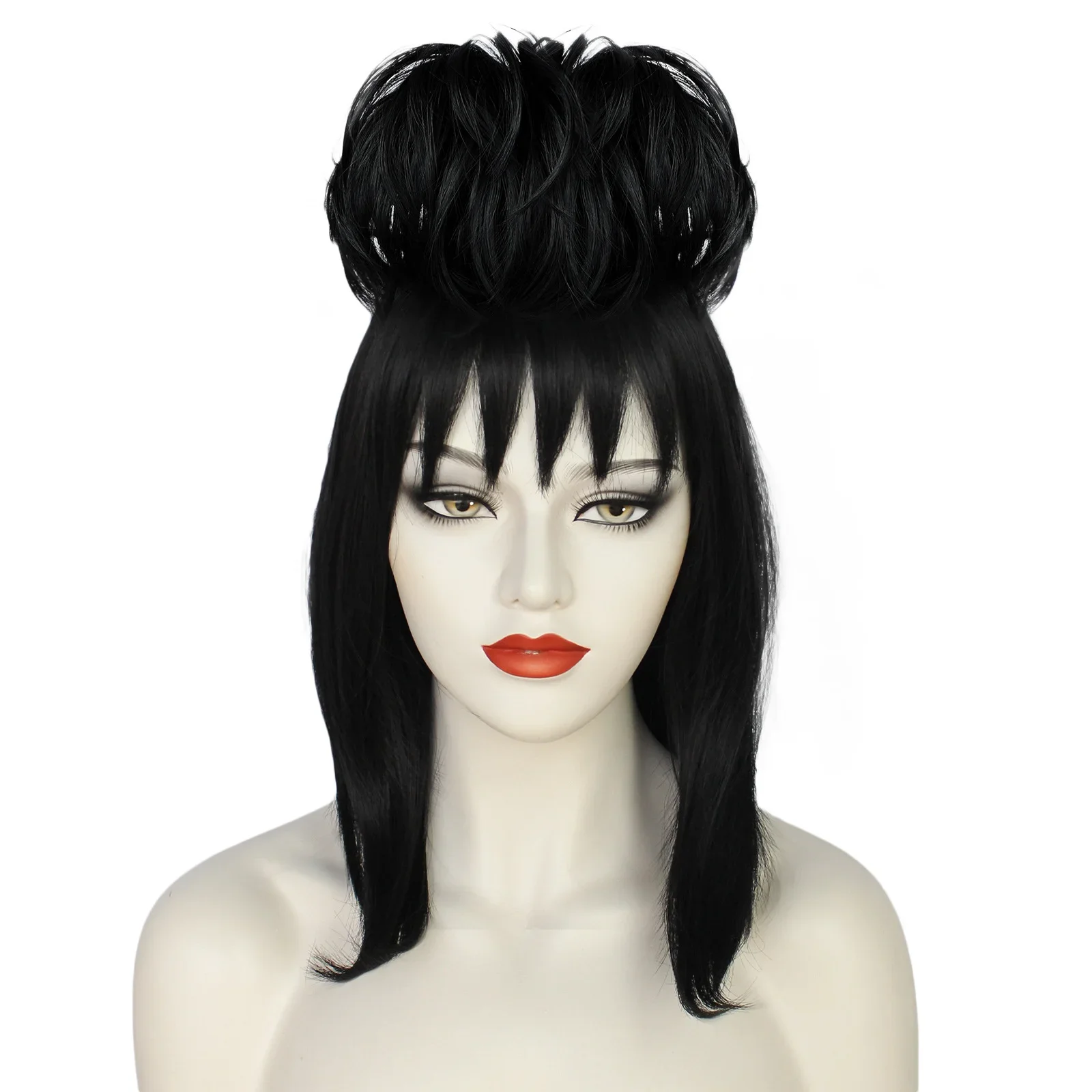 ليديا ديتز شعر مستعار تأثيري ا - مراجعة Cosplay Anime Black Hair وسعره