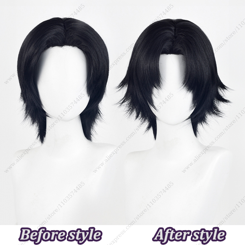 شعر مستعار أنيمي كرولو لوسلفر  - مراجعة Cosplay Anime Black Hair وسعره