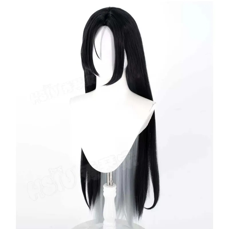 باروكة شعر صناعي طويلة سوداء م - مراجعة Cosplay Anime Black Hair وسعره