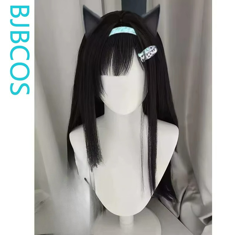 [باروكة أنيقة] باروكة كوسبلاي  - مراجعة Cosplay Anime Black Hair وسعره