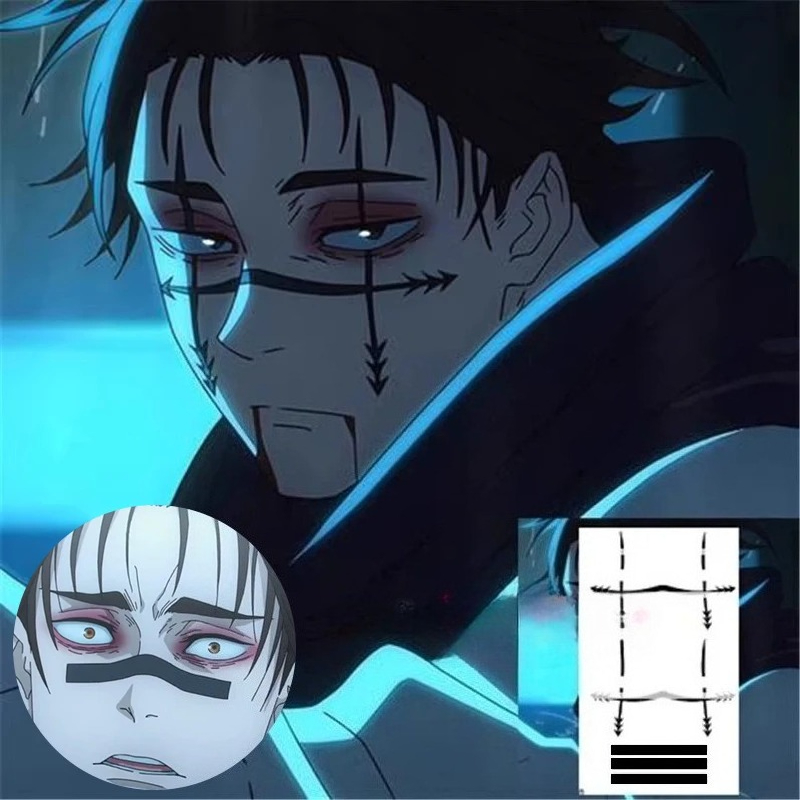 ملصقات وشم تشوسو، إكسسوارات تن - مراجعة Anime Cosplay Jujutsu Kaisen وسعره